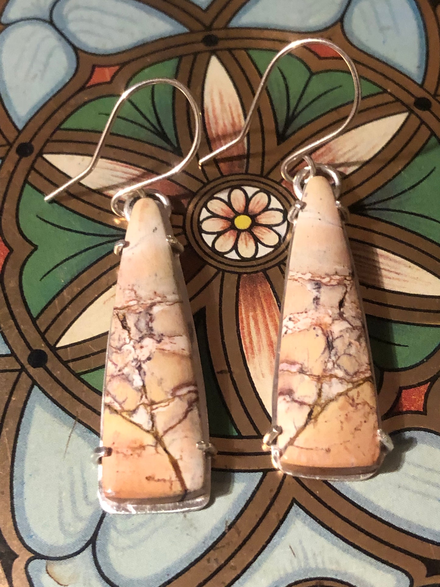 Sakura Jasper Earrings