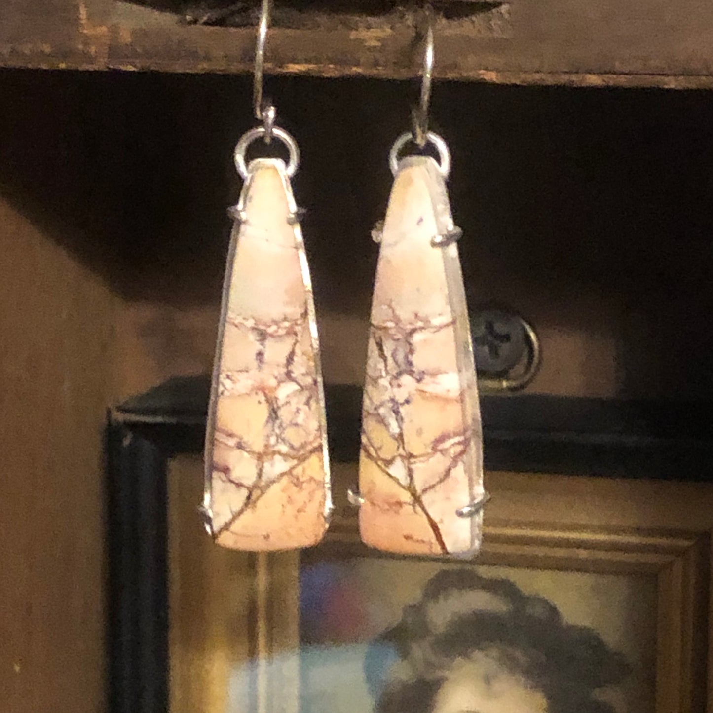 Sakura Jasper Earrings